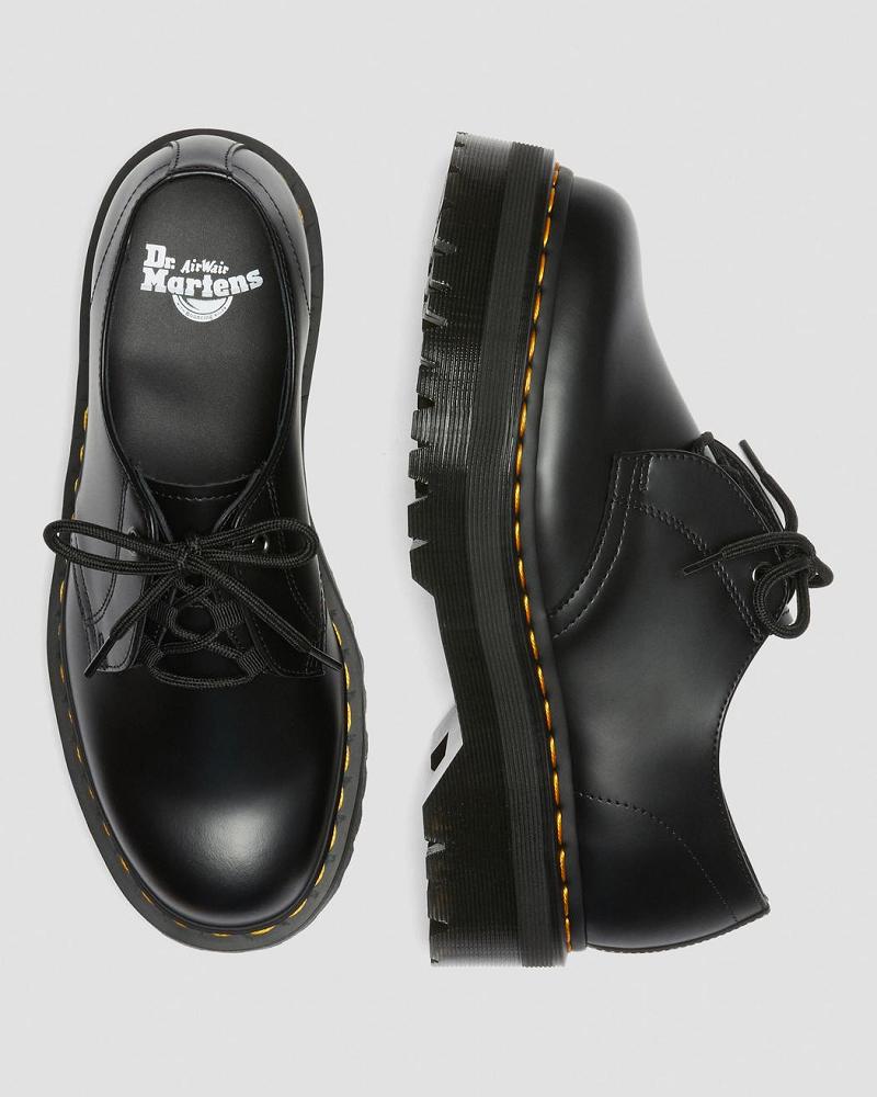 Zapatos Plataforma Dr Martens Jarrick Lo Smooth Cuero Hombre Negros | MX 191RVD